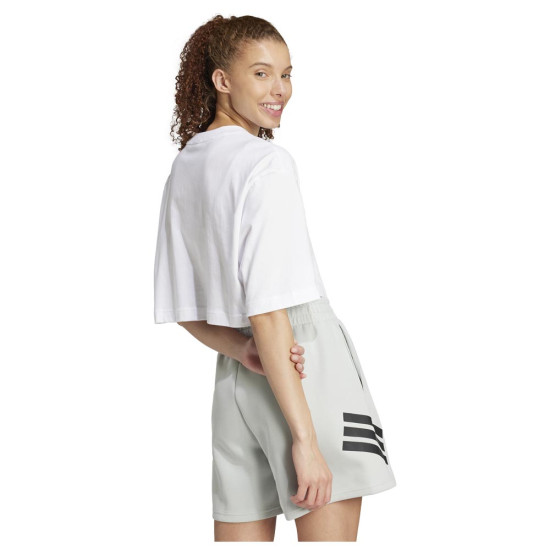 Adidas Γυναικεία κοντομάνικη μπλούζα Future Icons 3 Bar Logo Cropped Tee